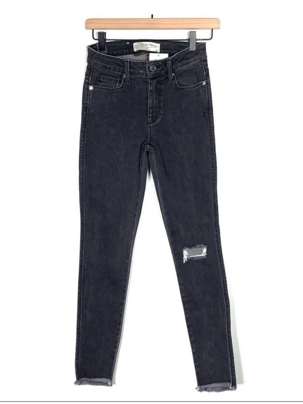 NWT Genetic Elle high rise skinny gray jeans size 25 B149